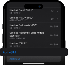 Add eSIM